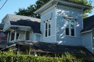 martha vineyard gingerbread colorful houses photo