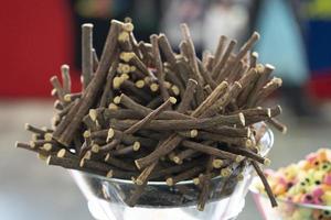 liquorice roots in a glass photo