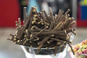 liquorice roots in a glass photo