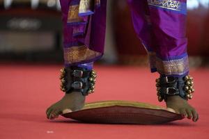 India traditional dance foot detail photo