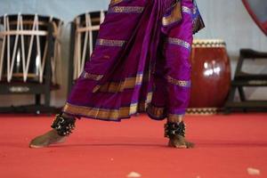 India traditional dance foot detail photo