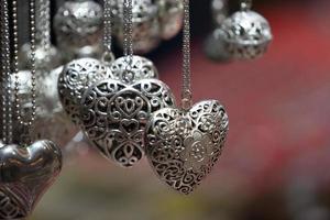 valentine silver hearts photo