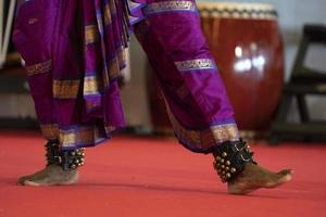 India traditional dance foot detail photo