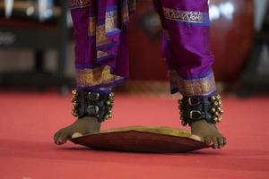 India traditional dance foot detail photo