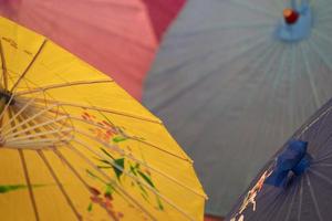 many japanese umbrella photo