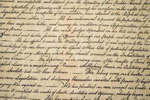 declaración de independencia 4 de julio de 1776 cerrar foto