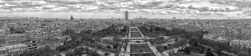 Paris aerial view landscape panorama photo