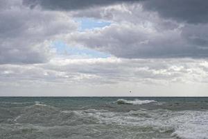 Storm over the sea photo