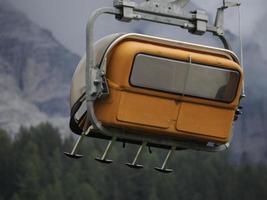 chair cable lift in dolomites photo