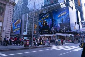 NEW YORK - USA  MAY 4 2019 - Times square full of people photo