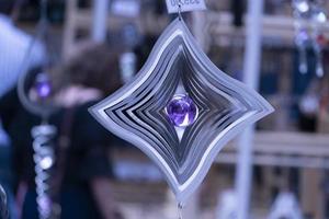 Wind chime with stone photo