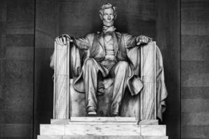 WASHINGTON, USA - JUNE 24 2016 - Lincoln statue at Memorial in Washington DC photo