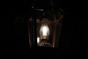 old whale oil lamp street lantern light in martha vineyard photo