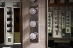 theater changing room make up mirror photo