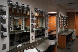 theater changing room make up mirror photo