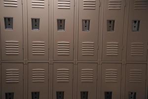 lockers room detail close up photo