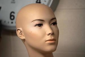 female mannequin figure close up photo