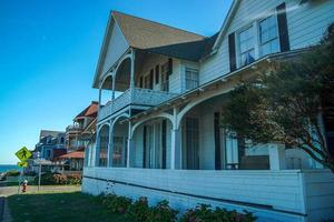 martha vineyard gingerbread colorful houses photo