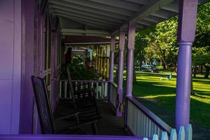 martha vineyard gingerbread colorful houses photo