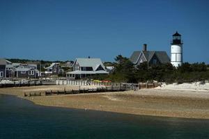 Sandy Neck Lighthouse atlantic ocean cape cod barnstable houses photo