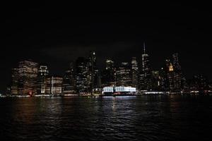 new york city night view from dumbo photo