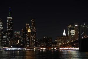 new york city night view from dumbo photo