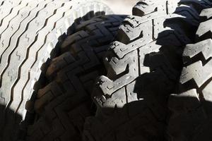 lot of old tires detail photo