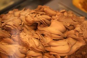Italian ice cream gelato detail photo