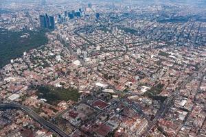 mexico city aerial view cityscape panorama photo