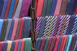 italian made in italy silk tie on display photo