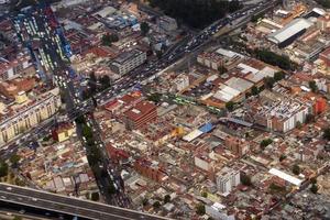 panorama de la vista aérea de la ciudad de méxico foto