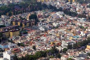 mexico city aerial view panorama photo