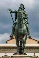 Equestrian statue of Ferdinando I in florence square of Santissima Annunziata photo