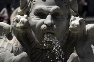 piazza navona roma fountain detail photo