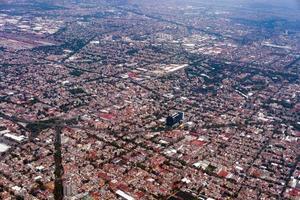 mexico city aerial view cityscape panorama photo