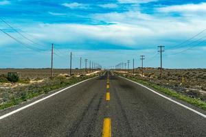 baja california landscape endless straight panorama road photo