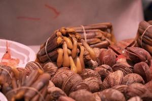 seafood for sale at the market photo