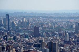 New York city aerial panorama photo