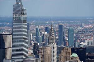 New York city aerial panorama photo