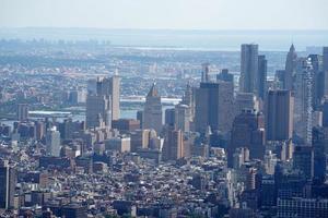 New York city aerial panorama photo