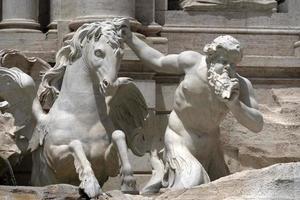 Fontana di Trevi fountain Rome statue detail photo