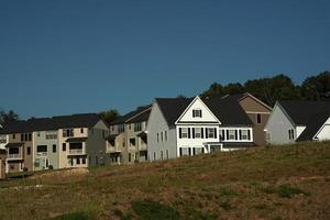 dutch roof in usa house upper middle class new building photo