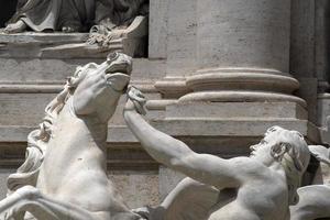 Fontana di Trevi fountain Rome statue detail photo