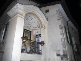 veroli medieval village lazio frosinone night view photo