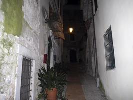 veroli medieval village lazio frosinone night view photo