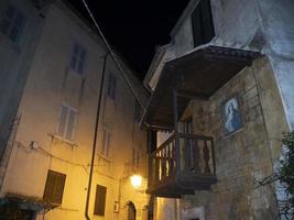 veroli medieval village lazio frosinone night view photo