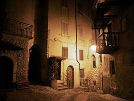 veroli medieval village lazio frosinone night view photo