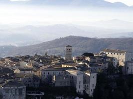 veroli medieval village lazio frosinone huge valley landscape photo