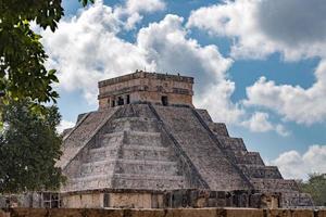 Chichen Itza Mexico pyramid view detail photo