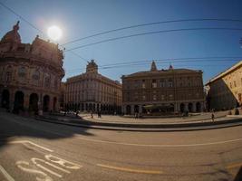 génova italia antiguo mercado de valores edificio foto